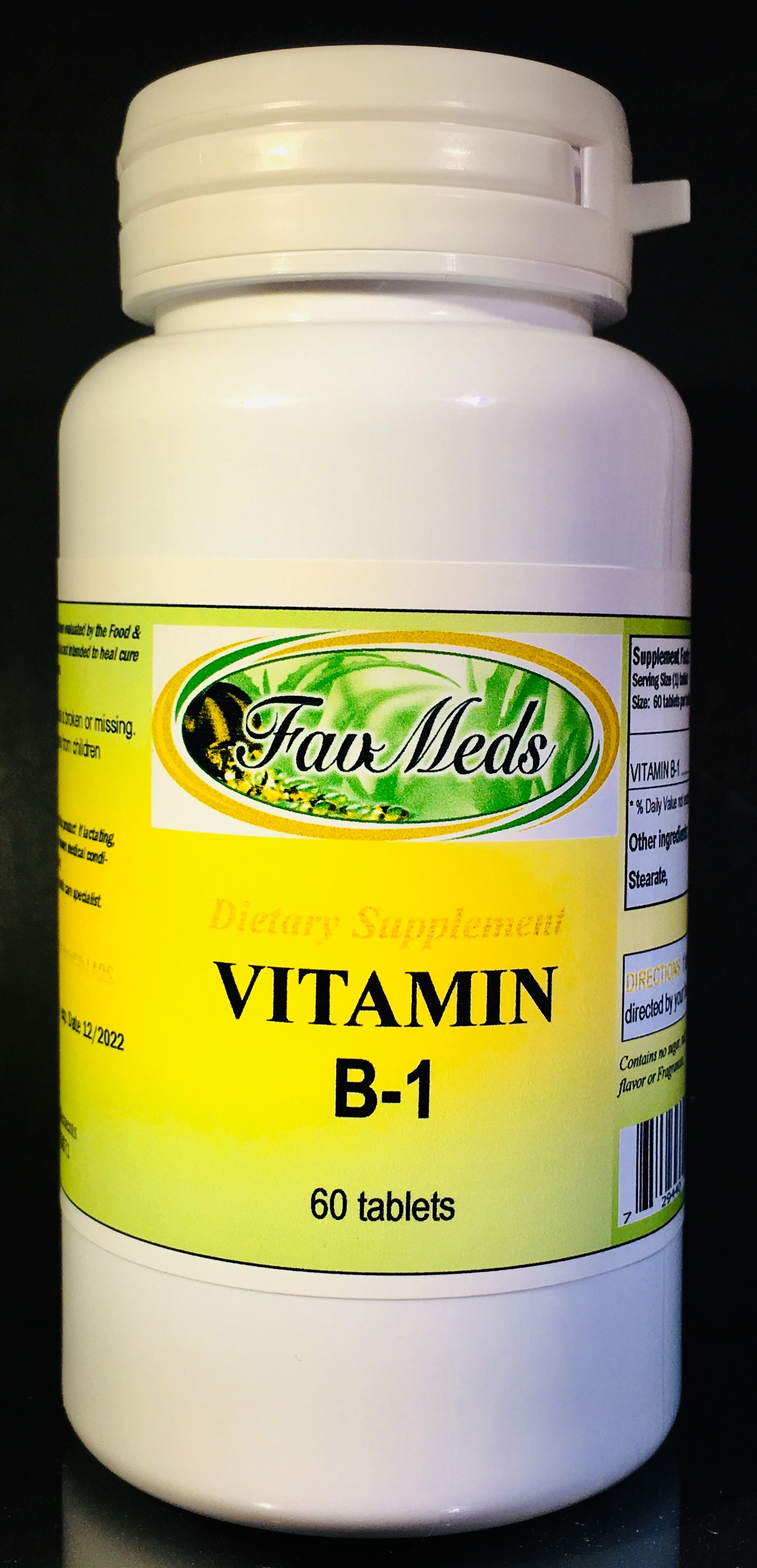 Vitamin B1 - 60 tablets